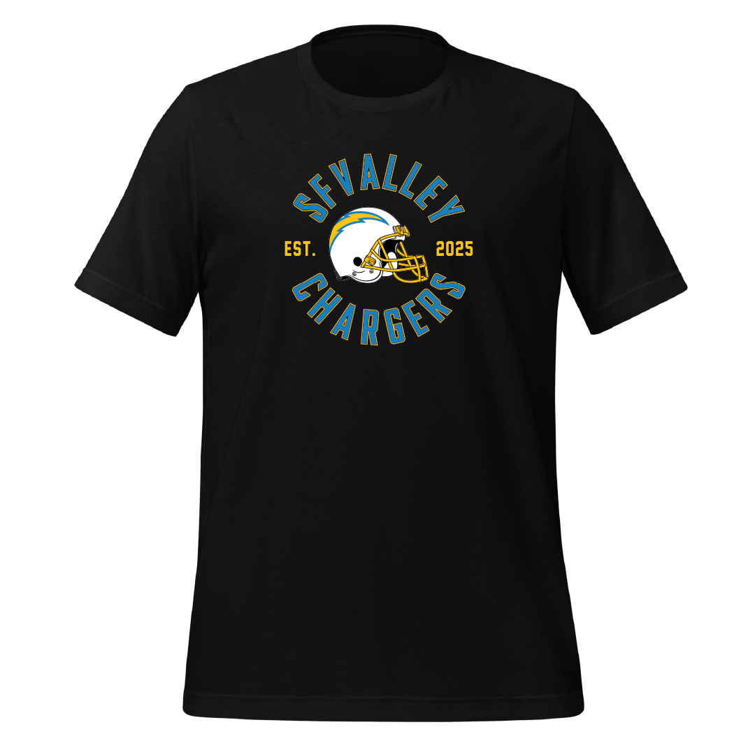 Chargers Circle Unisex Cotton Jersey Tee - 3001