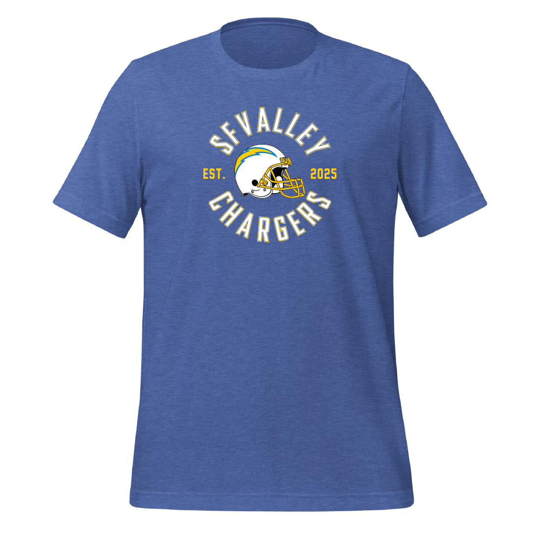 Chargers Circle Unisex Cotton Jersey Tee - 3001