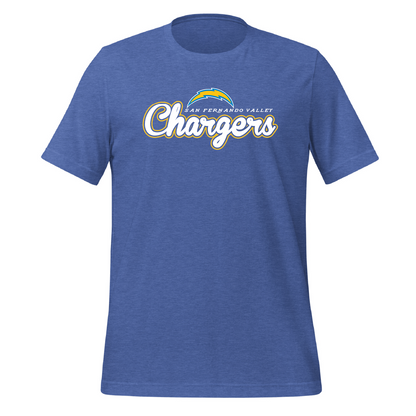 Chargers Script Unisex Cotton Jersey Tee - 3001