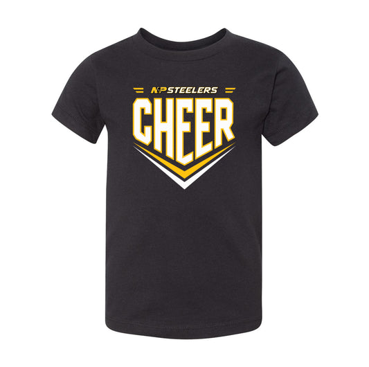 Steelers Cheer Chevron Toddler Tee 3001T