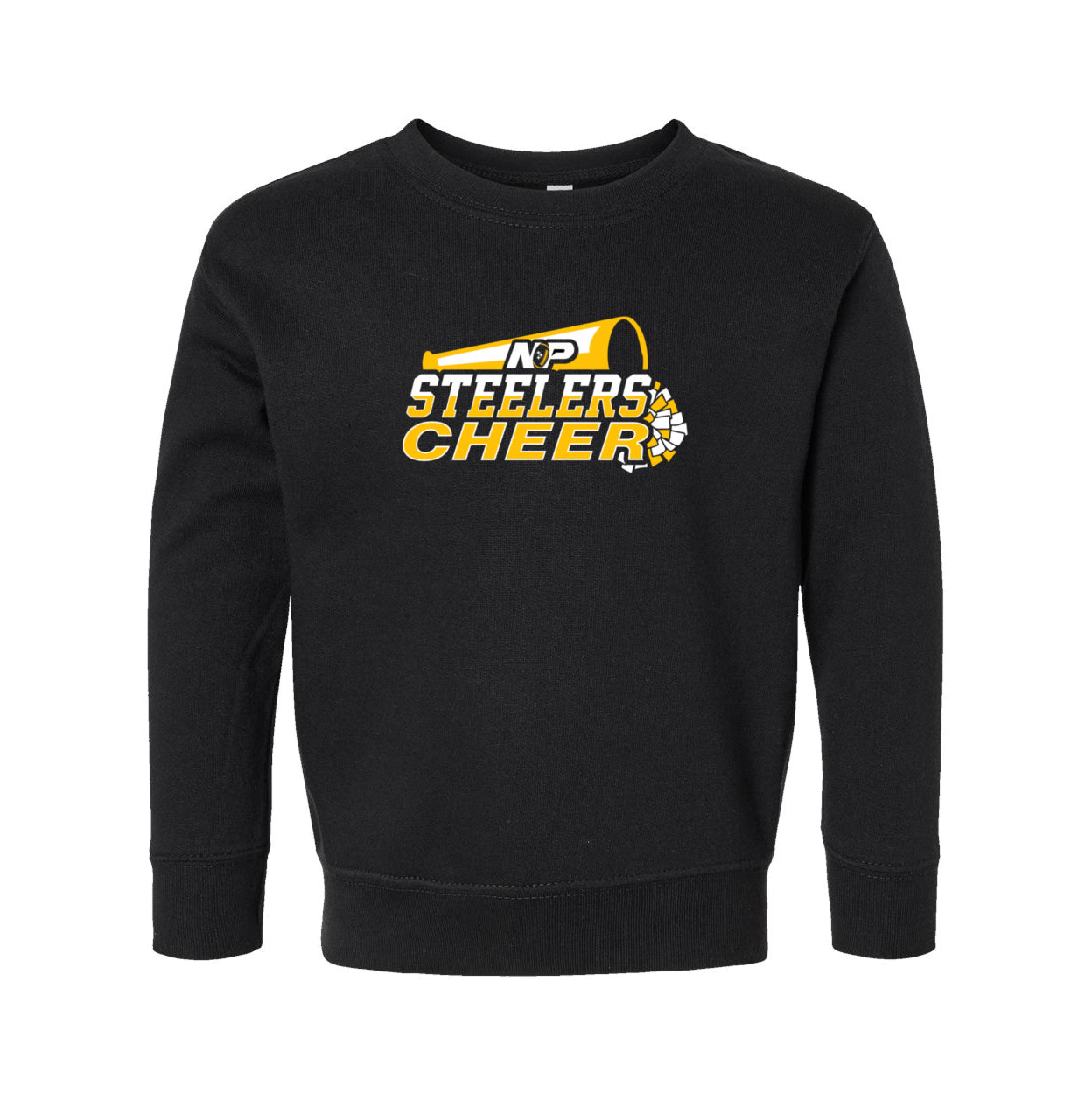 Steelers Cheer Stack Toddler Fleece Crewneck Sweatshirt 3317