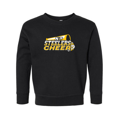 Steelers Cheer Stack Toddler Fleece Crewneck Sweatshirt 3317
