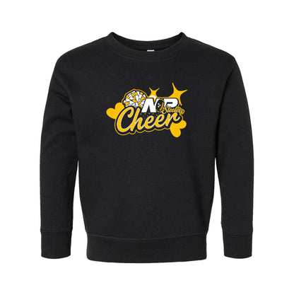 NP Cheer Hearts Toddler Fleece Crewneck Sweatshirt 3317