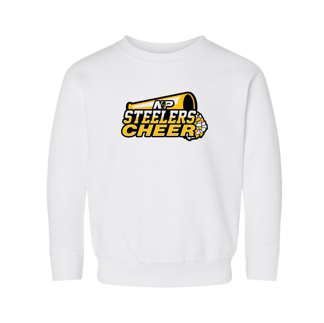 Steelers Cheer Stack Toddler Fleece Crewneck Sweatshirt 3317