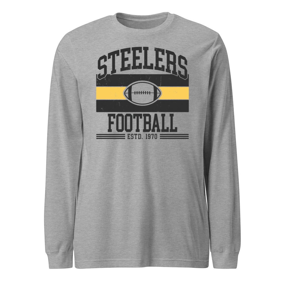 Steelers Vintage Stripes Unisex Long Sleeve Tee 3501