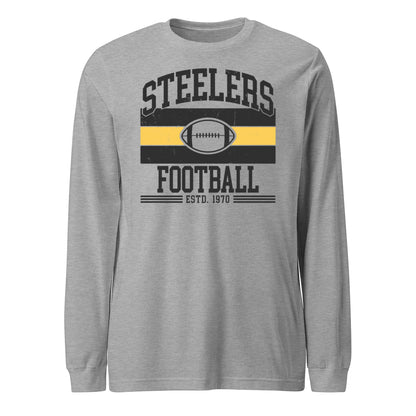 Steelers Vintage Stripes Unisex Long Sleeve Tee 3501