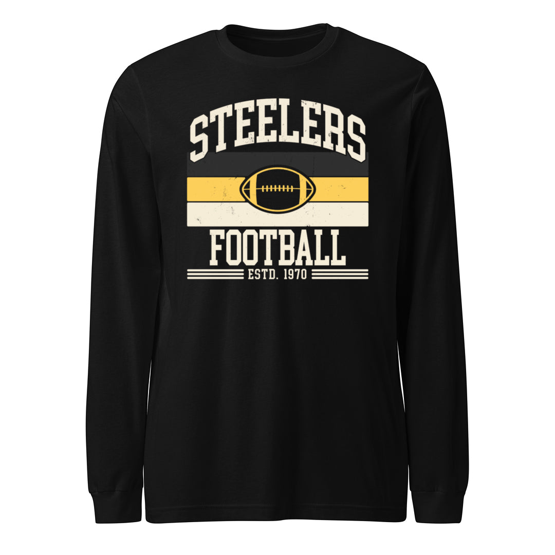 Steelers Vintage Stripes Unisex Long Sleeve Tee 3501