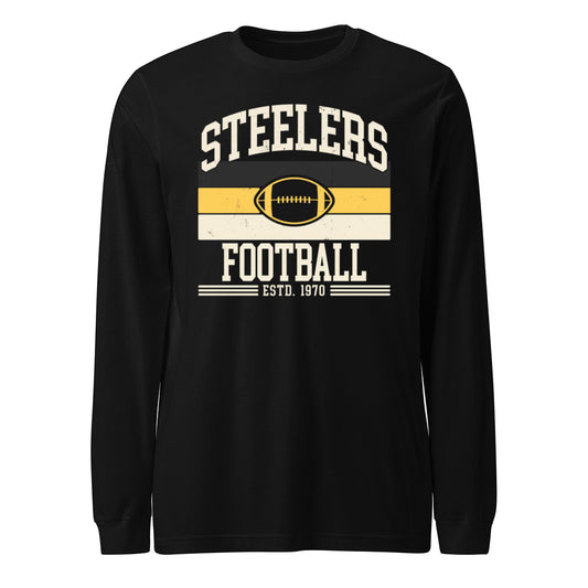 Steelers Vintage Stripes Unisex Long Sleeve Tee 3501