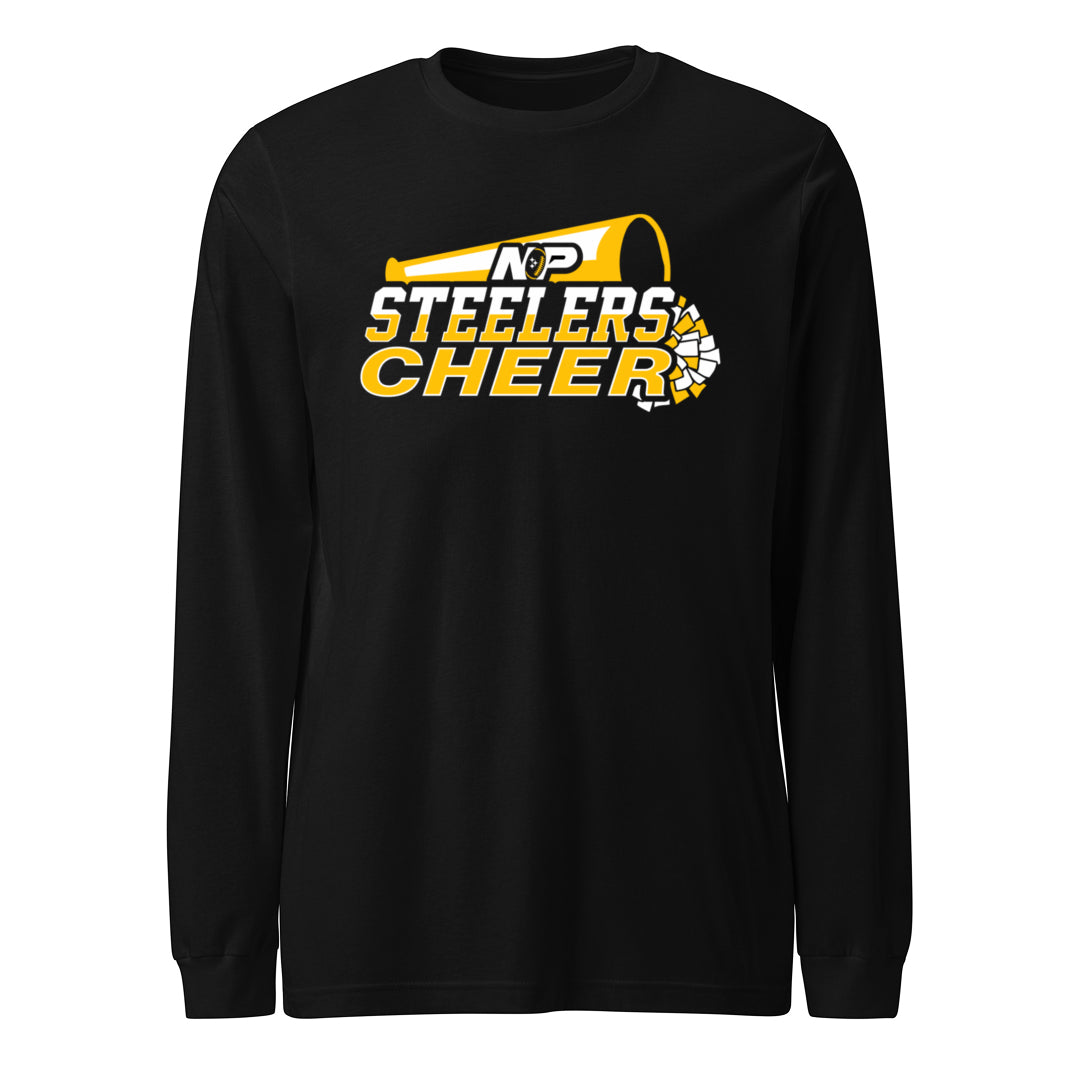 Steelers Cheer Stack Unisex Long Sleeve Tee 3501