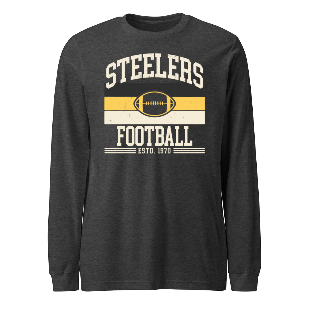 Steelers Vintage Stripes Unisex Long Sleeve Tee 3501