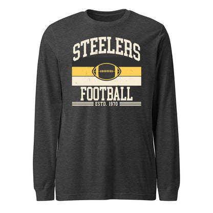 Steelers Vintage Stripes Unisex Long Sleeve Tee 3501