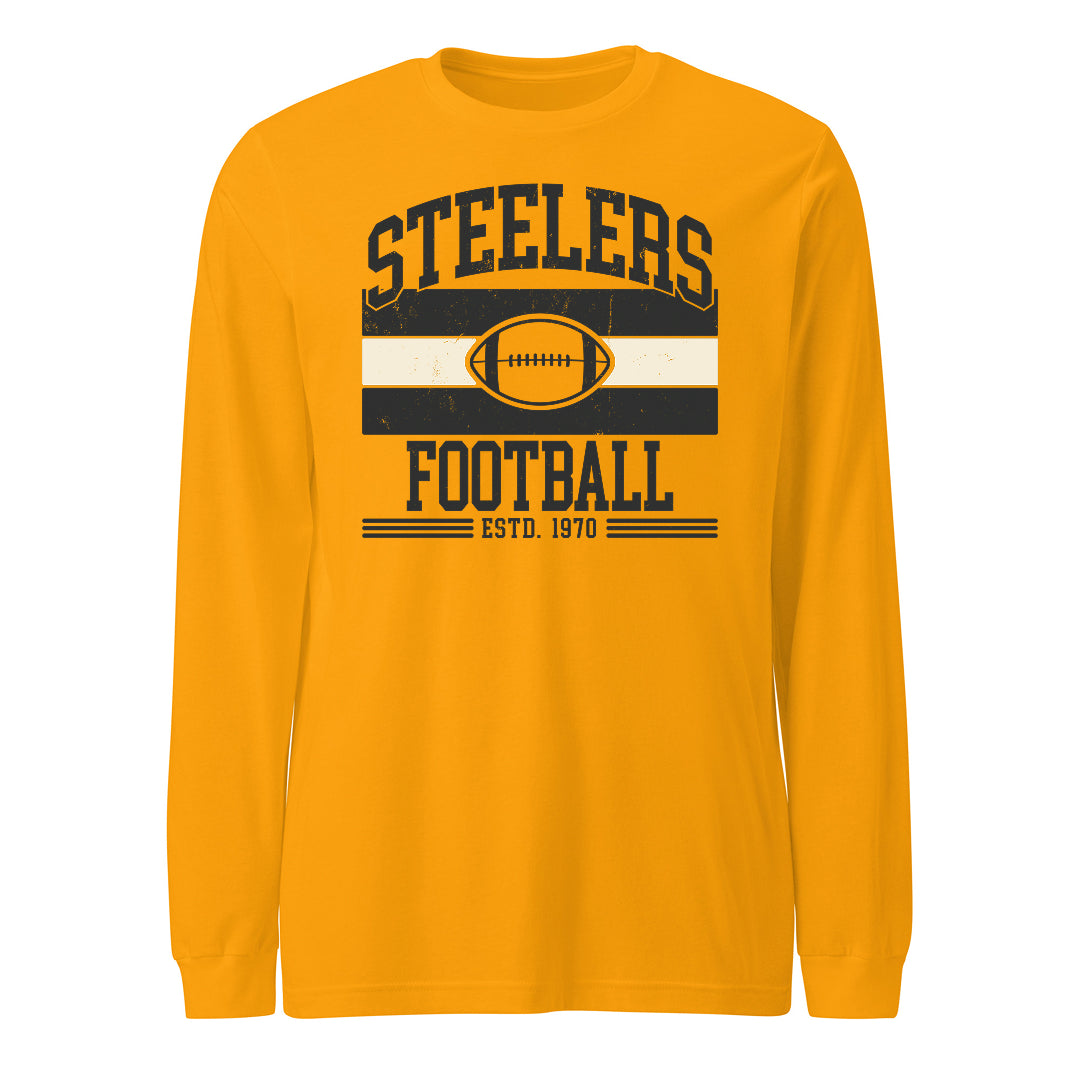 Steelers Vintage Stripes Unisex Long Sleeve Tee 3501