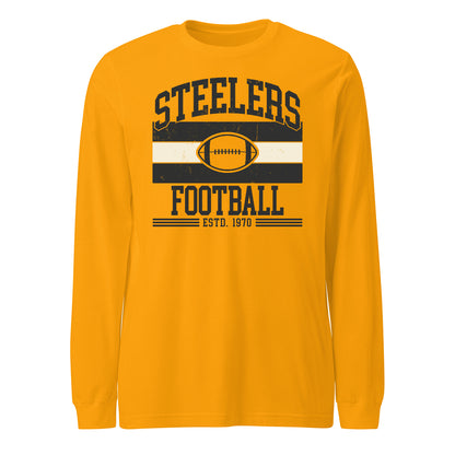 Steelers Vintage Stripes Unisex Long Sleeve Tee 3501