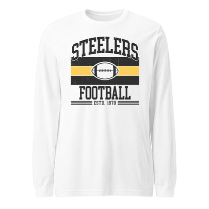 Steelers Vintage Stripes Unisex Long Sleeve Tee 3501