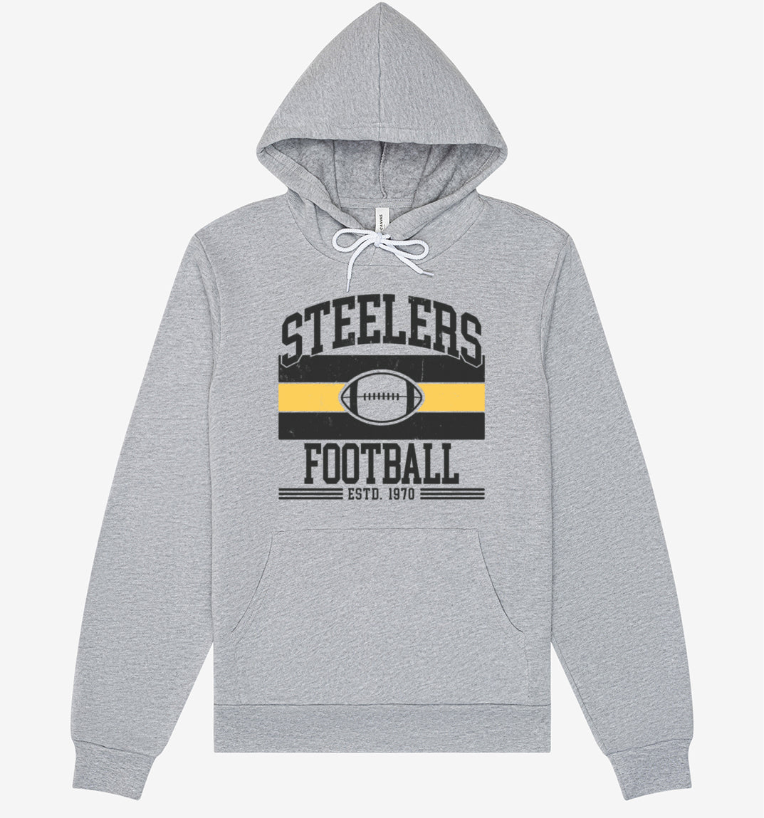 Steelers Vintage Stripes Unisex Sponge Fleece Hoodie 3719