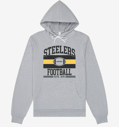 Steelers Vintage Stripes Unisex Sponge Fleece Hoodie 3719