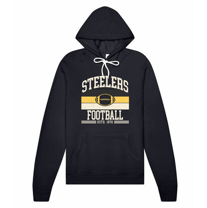 Steelers Vintage Stripes Unisex Sponge Fleece Hoodie 3719