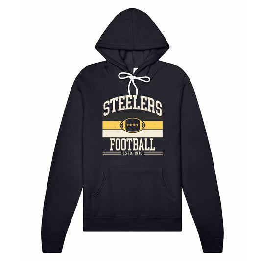 Steelers Vintage Stripes Unisex Sponge Fleece Hoodie 3719