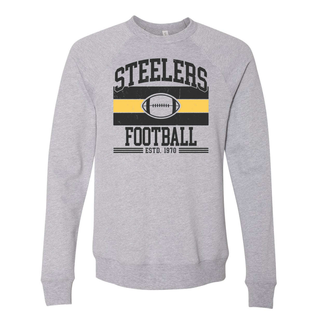 Steelers Vintage Stripes Fleece Crewneck Sweatshirt 3901