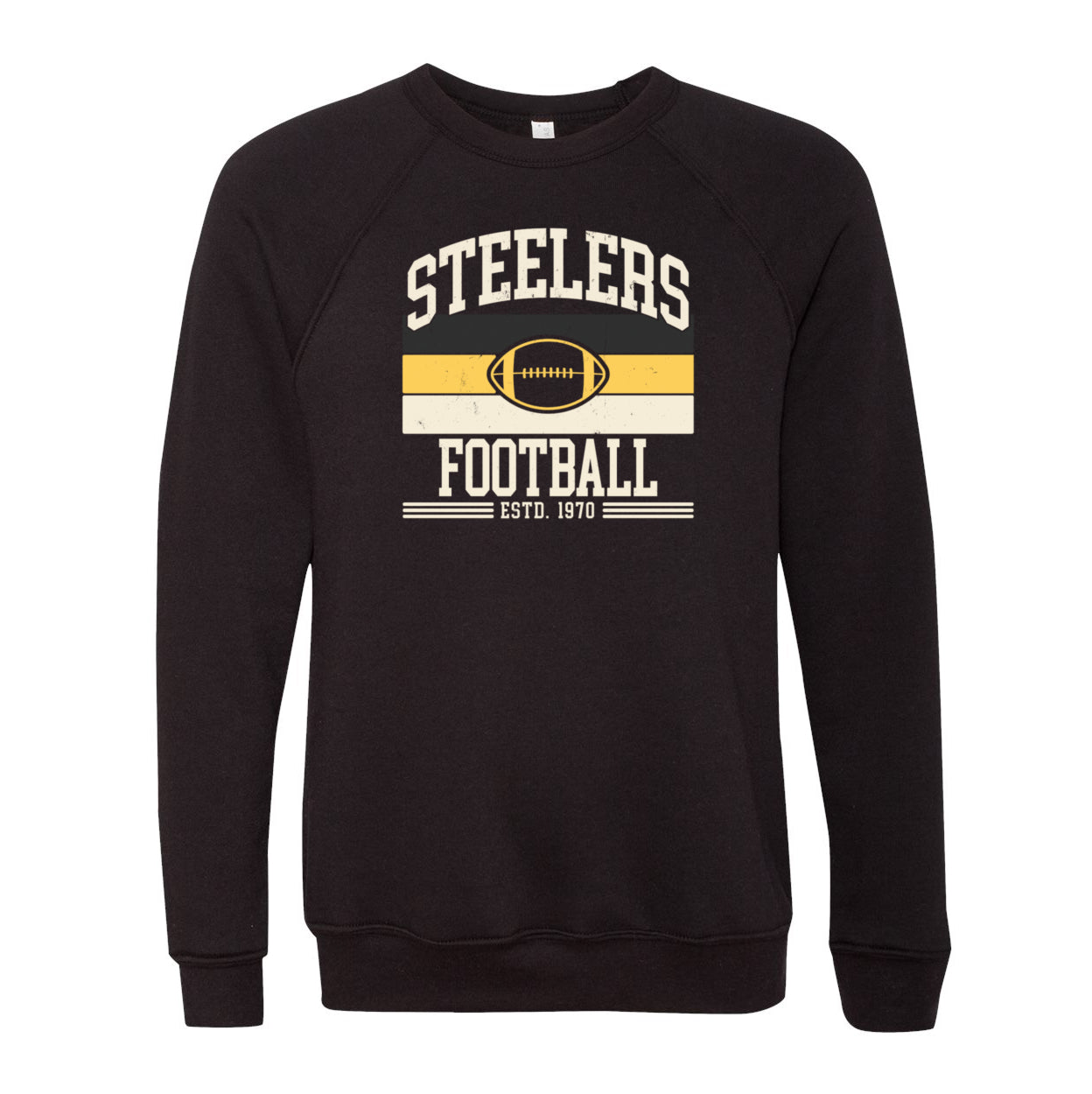 Steelers Vintage Stripes Fleece Crewneck Sweatshirt 3901