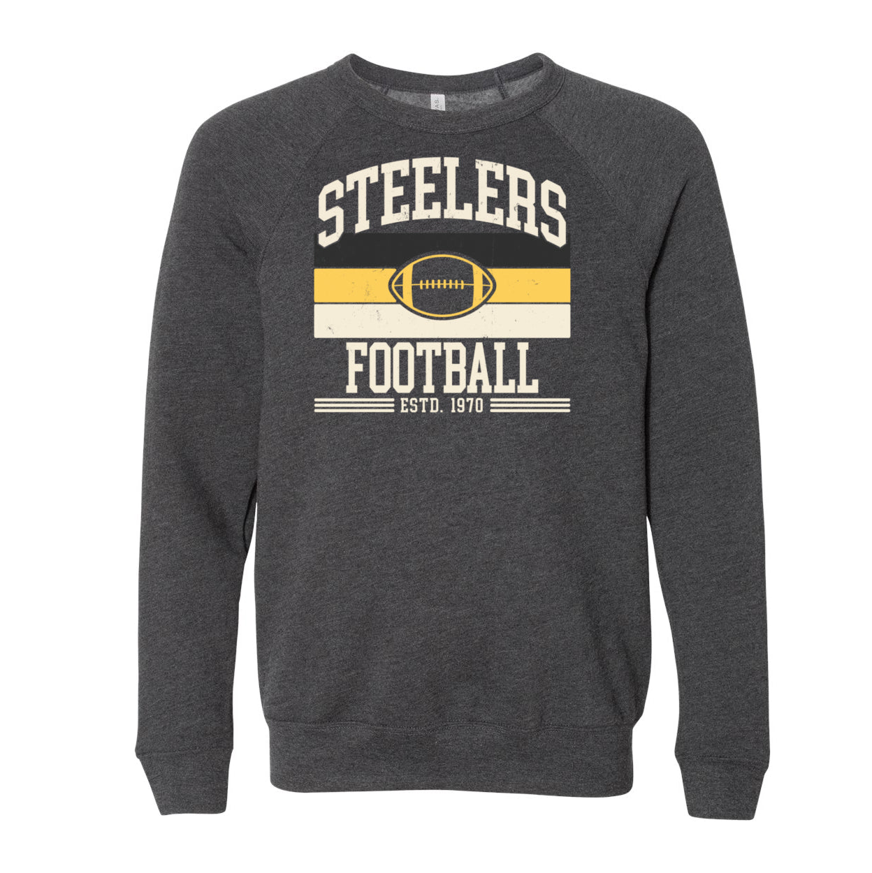 Steelers Vintage Stripes Fleece Crewneck Sweatshirt 3901