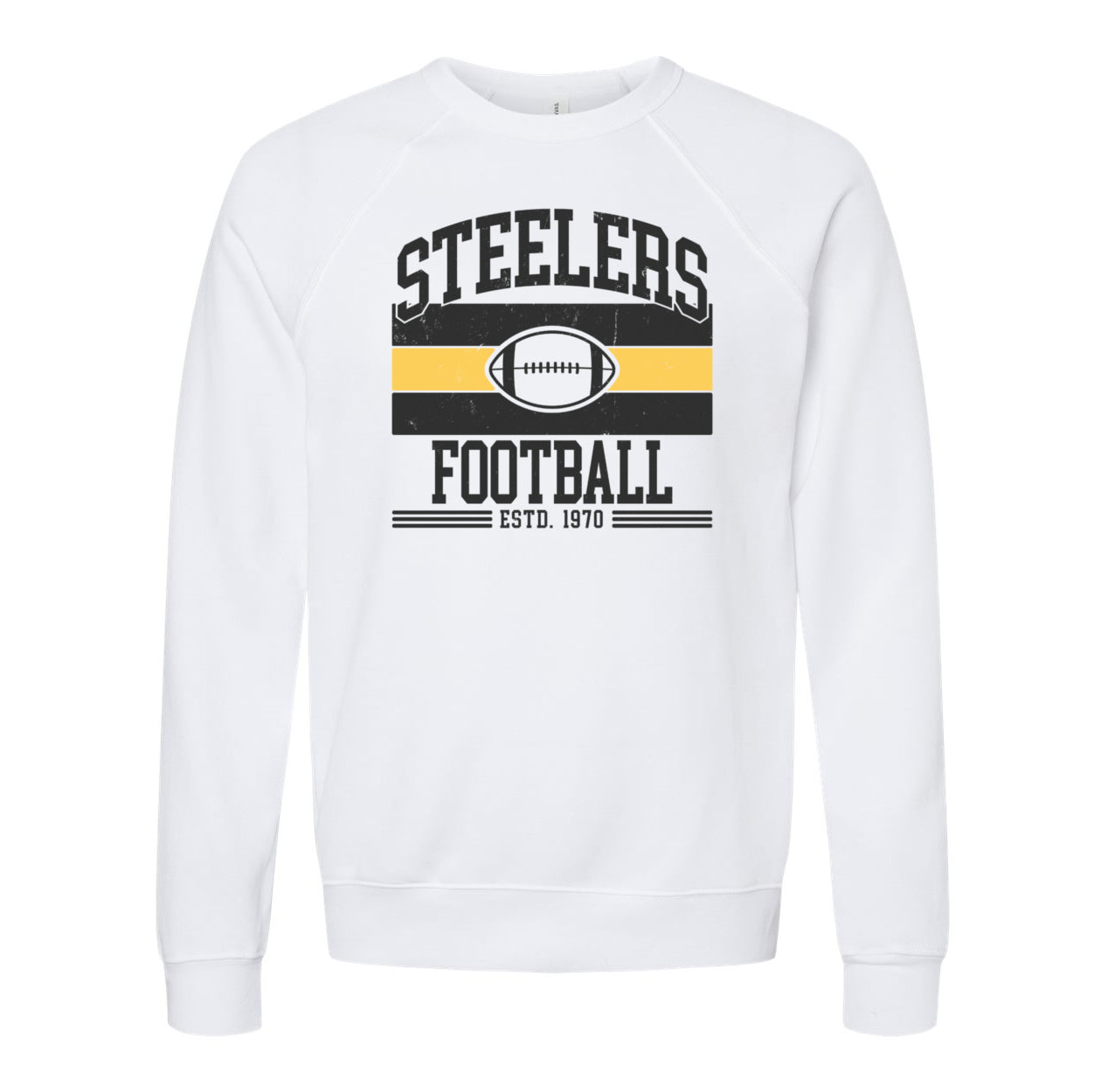 Steelers Vintage Stripes Fleece Crewneck Sweatshirt 3901