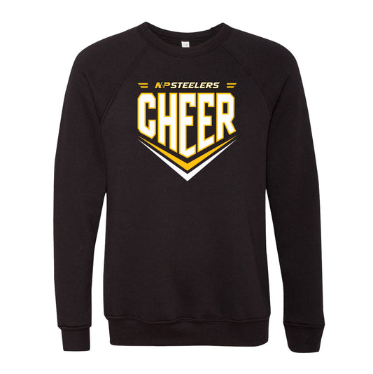 Steelers Cheer Chevron Fleece Crewneck Sweatshirt 3901