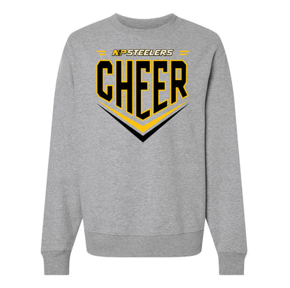 Steelers Cheer Chevron Unisex 10 oz. Heavyweight Crewneck Sweatshirt 4711