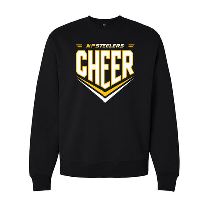 Steelers Cheer Chevron Unisex 10 oz. Heavyweight Crewneck Sweatshirt 4711