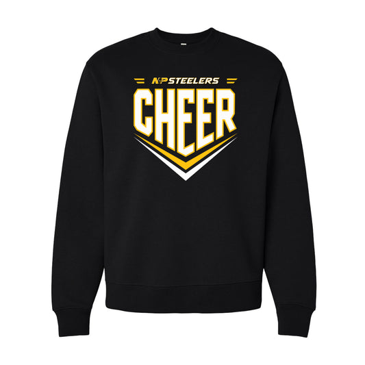 Steelers Cheer Chevron Unisex 10 oz. Heavyweight Crewneck Sweatshirt 4711
