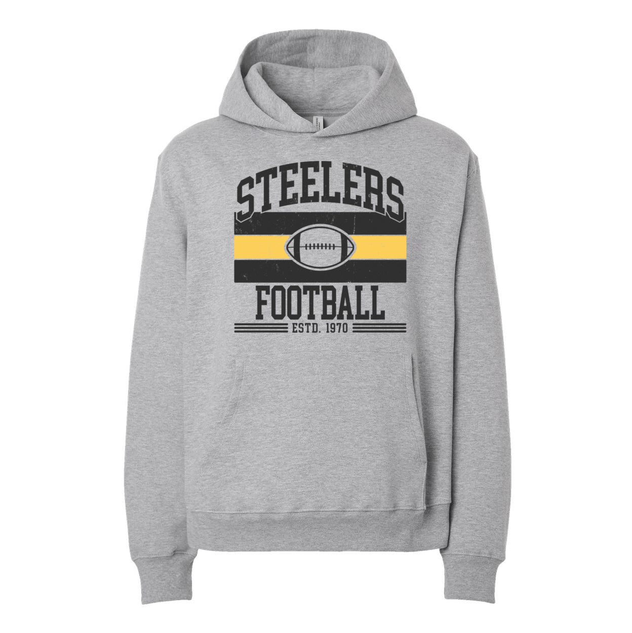 Steelers Vintage Stripe Unisex 10 oz. Heavyweight Hoodie 4719