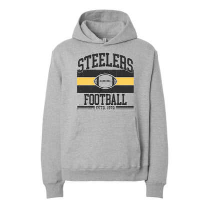 Steelers Vintage Stripe Unisex 10 oz. Heavyweight Hoodie 4719
