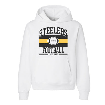 Steelers Vintage Stripe Unisex 10 oz. Heavyweight Hoodie 4719