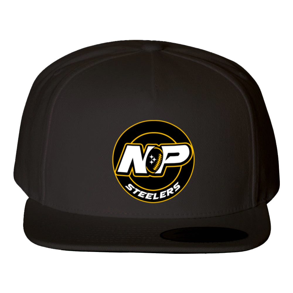 NP Circle Logo Flat Bill Snapback Cap 5089M