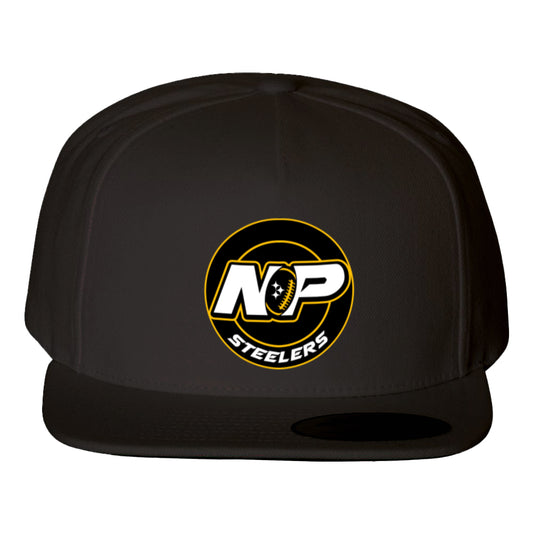 NP Circle Logo Flat Bill Snapback Cap 5089M