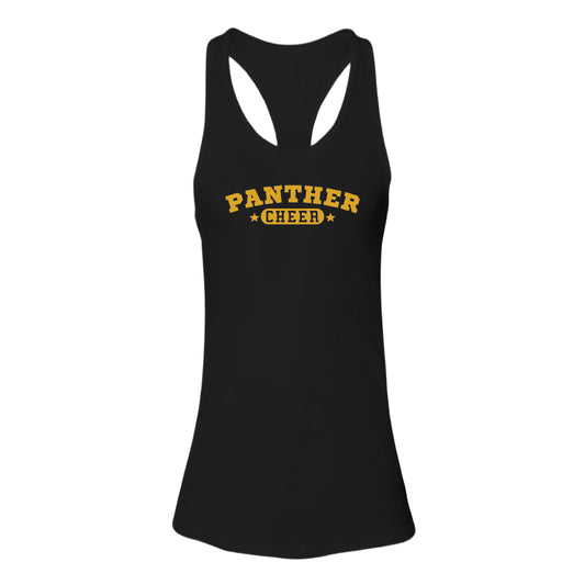 Women's Jersey Racerback Tank - Panther Cheer 6008
