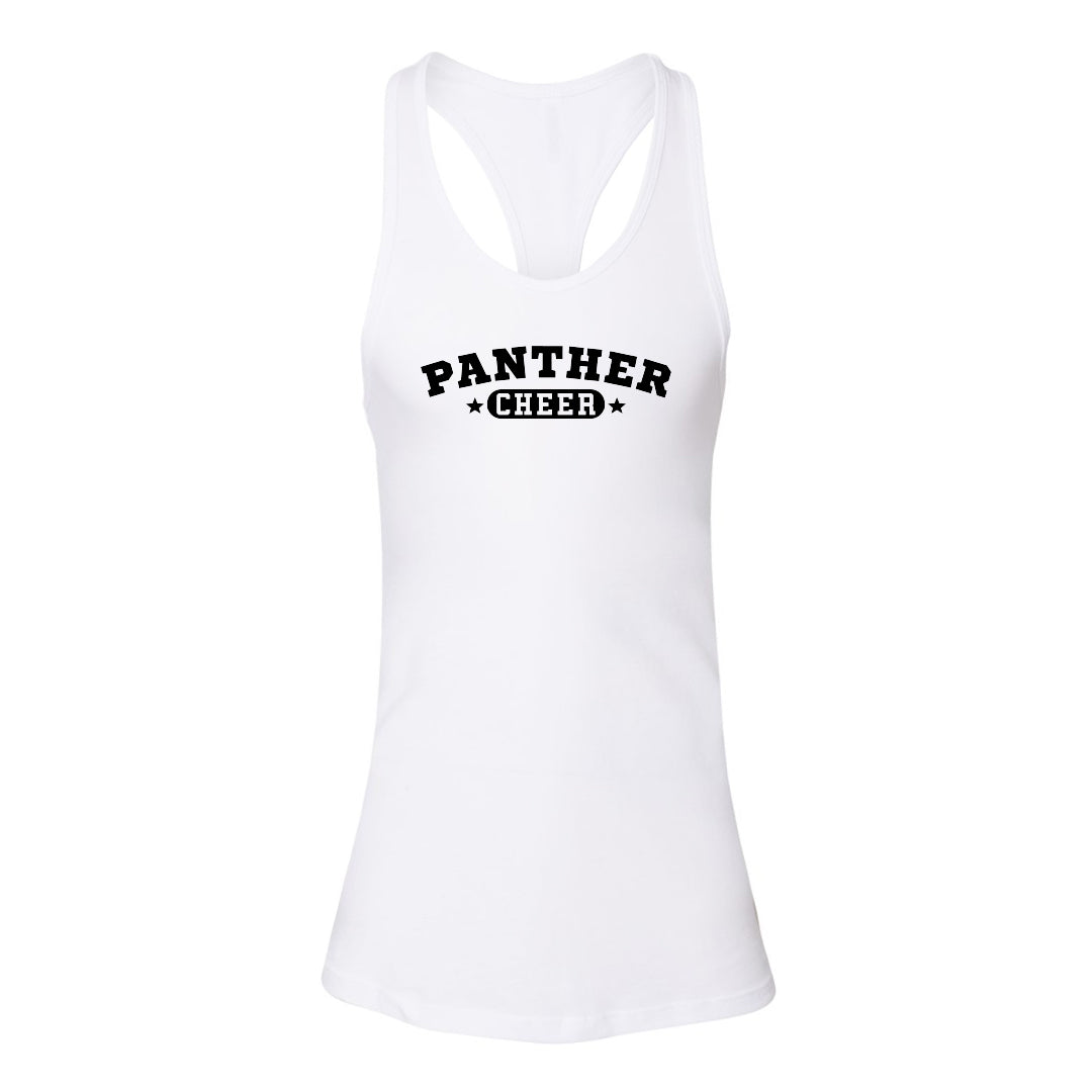 Women's Jersey Racerback Tank - Panther Cheer 6008