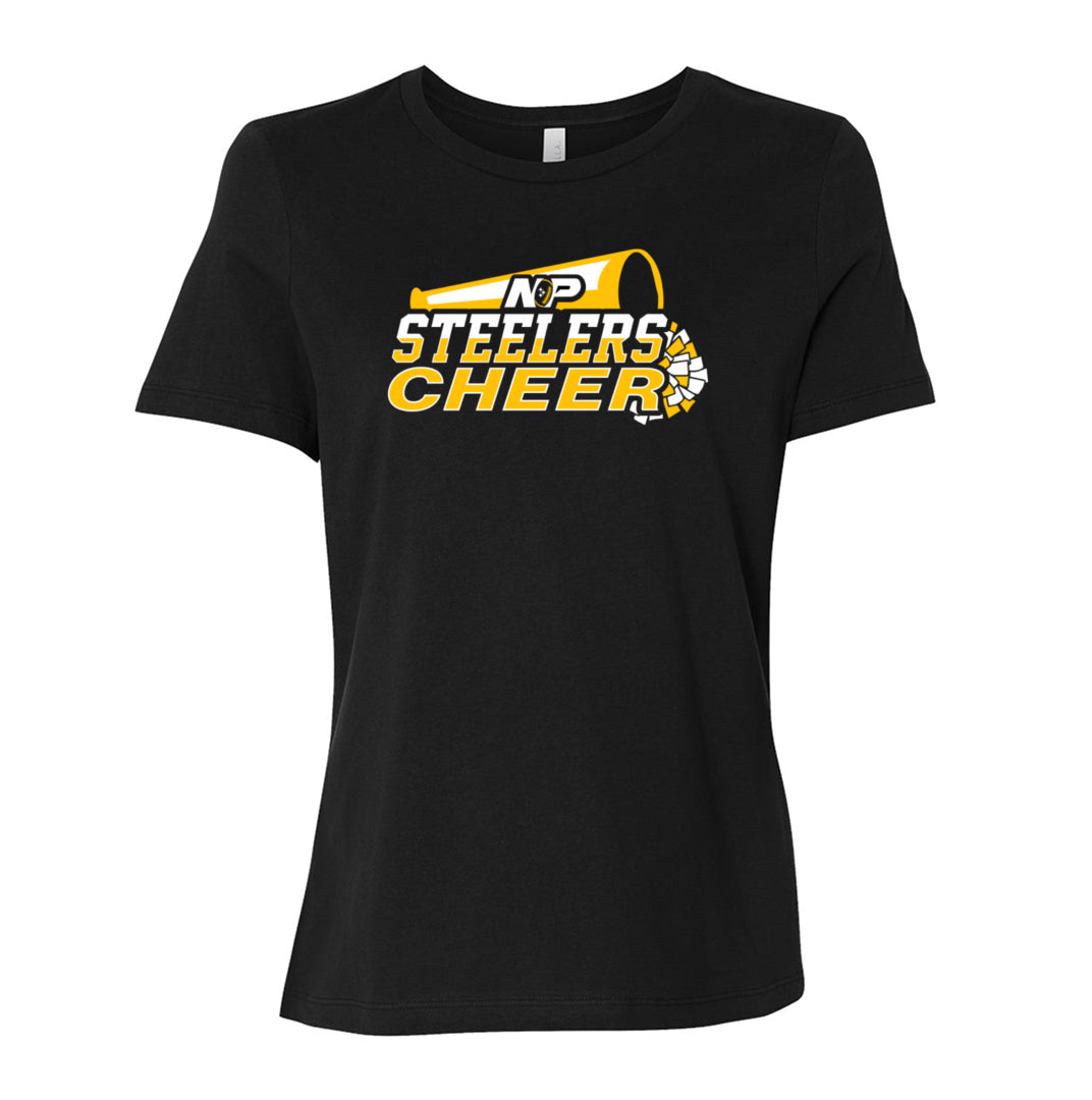 Steelers Cheer Stack Women's Relaxed Tee 6400