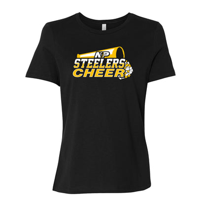 Steelers Cheer Stack Women's Relaxed Tee 6400