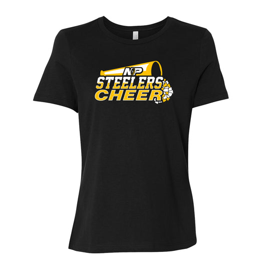 Steelers Cheer Stack Women's Relaxed Tee 6400
