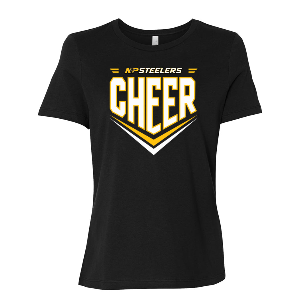 Steelers Cheer Chevron Women's Relaxed Tee 6400