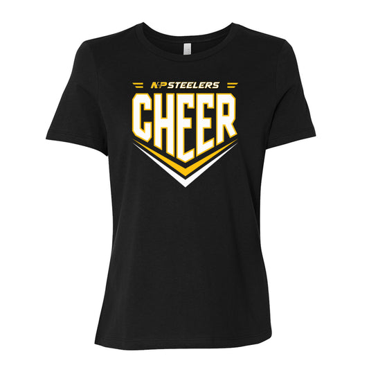 Steelers Cheer Chevron Women's Relaxed Tee 6400