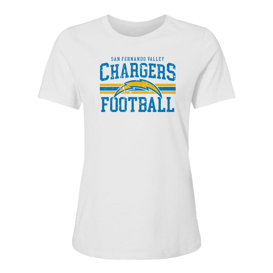 Chargers Vintage Women's Relaxed Cotton Jersey Tee - 6400