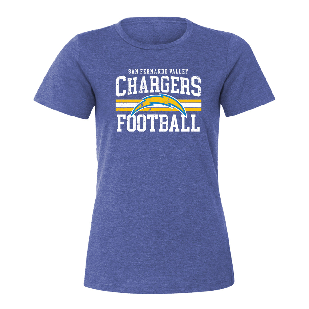 Chargers Vintage Women's Relaxed Cotton Jersey Tee - 6400