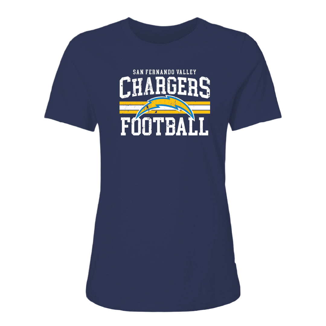 Chargers Vintage Women's Relaxed Cotton Jersey Tee - 6400