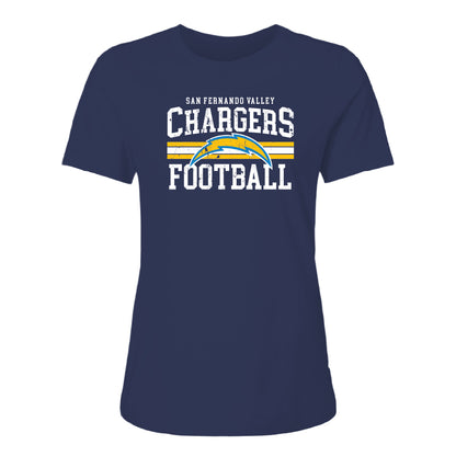 Chargers Vintage Women's Relaxed Cotton Jersey Tee - 6400