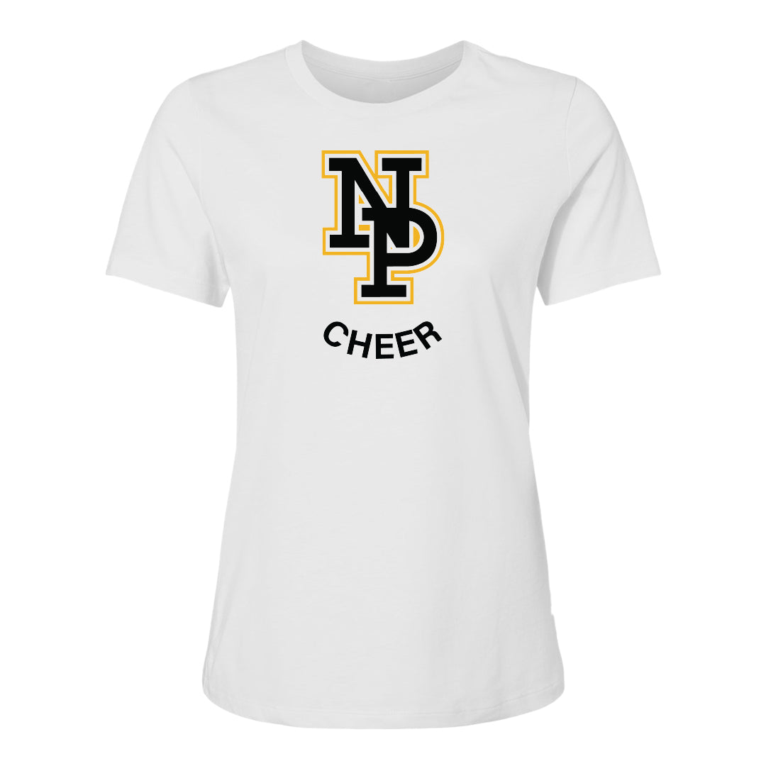 Women's Relaxed Cotton Tee - NP Cheer 6400