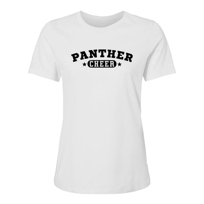 Women's Relaxed Cotton Tee - Panthers Cheer 6400
