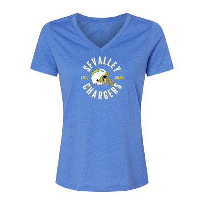 Chargers Circle Women's Cotton V-Neck Tee - 6405