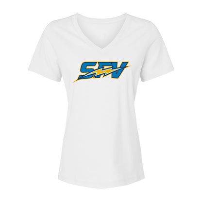 SFV Sleek Women's Cotton V-Neck Tee - 6405
